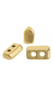 Les perles par Puca® Piros Perlen Light gold mat 00030/01710